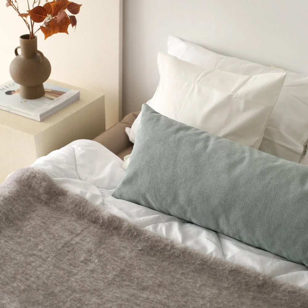 Linen Lumbar Pillow Cover, Oversized Large Linen Body Pillow Case, Soft Linen Long Cushion Cover, Hidden Zipper, 20 Color Options, All Sizes