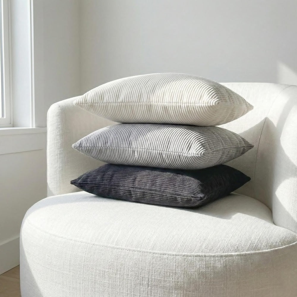 Corduroy Caramel Cushion Cover, Warm Cozy Ribbed Textured Throw Pillow Case, Any Size