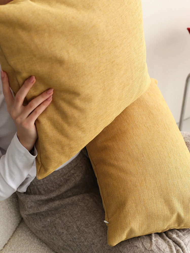 Linen Lumbar Pillow Cover, Oversized Large Linen Body Pillow Case, Soft Linen Long Cushion Cover, Hidden Zipper, 20 Color Options, All Sizes